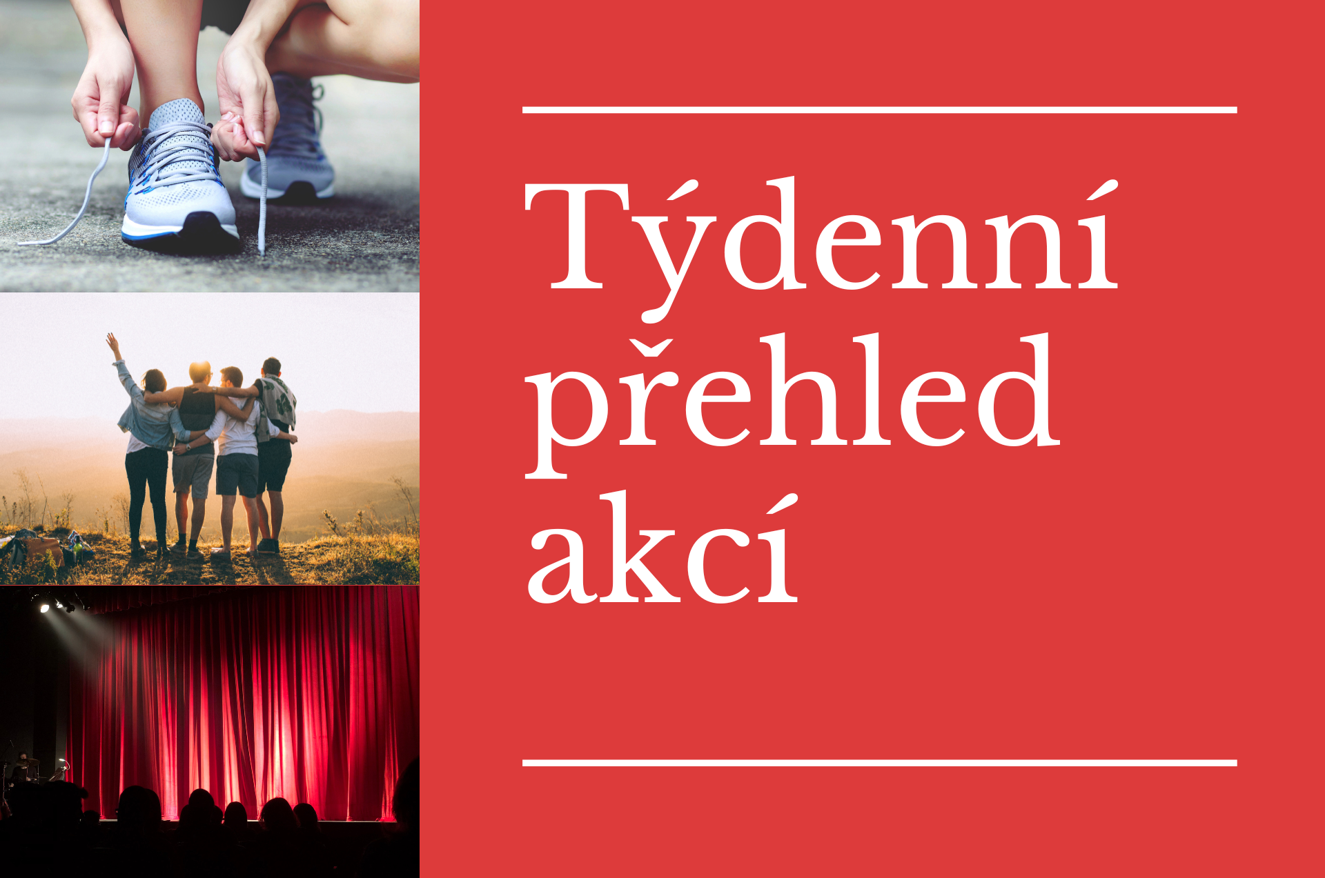 Týdenní přehled akcí (slider)